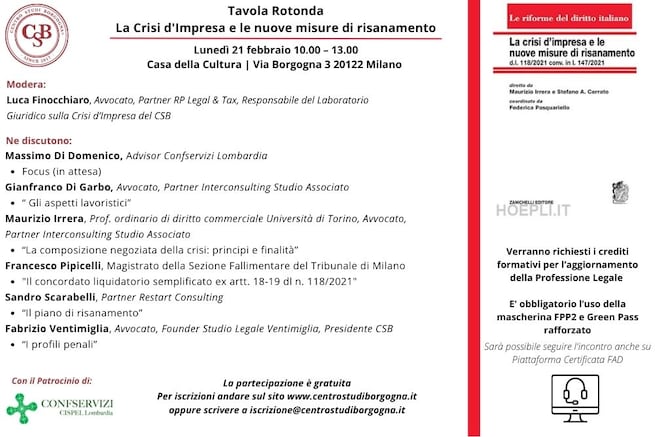 La Crisi d'Impresa e le nuove misure di risanamento